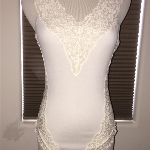 Body Suit with Lace Inserts - Picture 4 of 6
